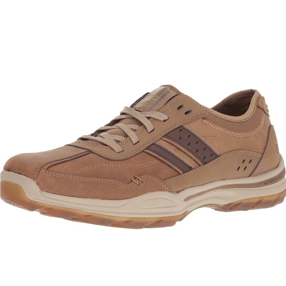 Skechers Other - Men’s Skechers Elment Meron Lace Up Classic Fit Memory Foam Shoes Size 10